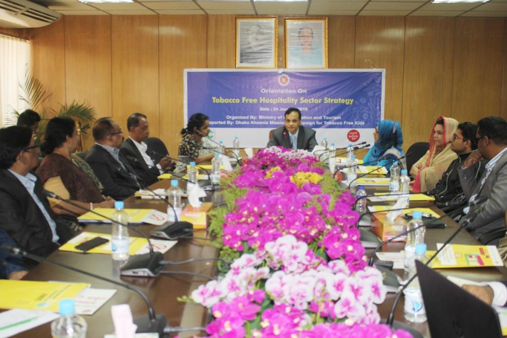 The Orientation meeting held on tobacco-free hospitality sector implementation strategy paper